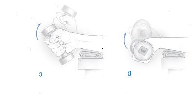 Håndled fleksion og ulnar / radial afvigelse med vægt Håndled fleksion og ulnar / radial afvigelse med vægt