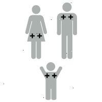 Illustration af rh faktor: baby er + + rf positiv Illustration af rh faktor: baby er + + rf positiv